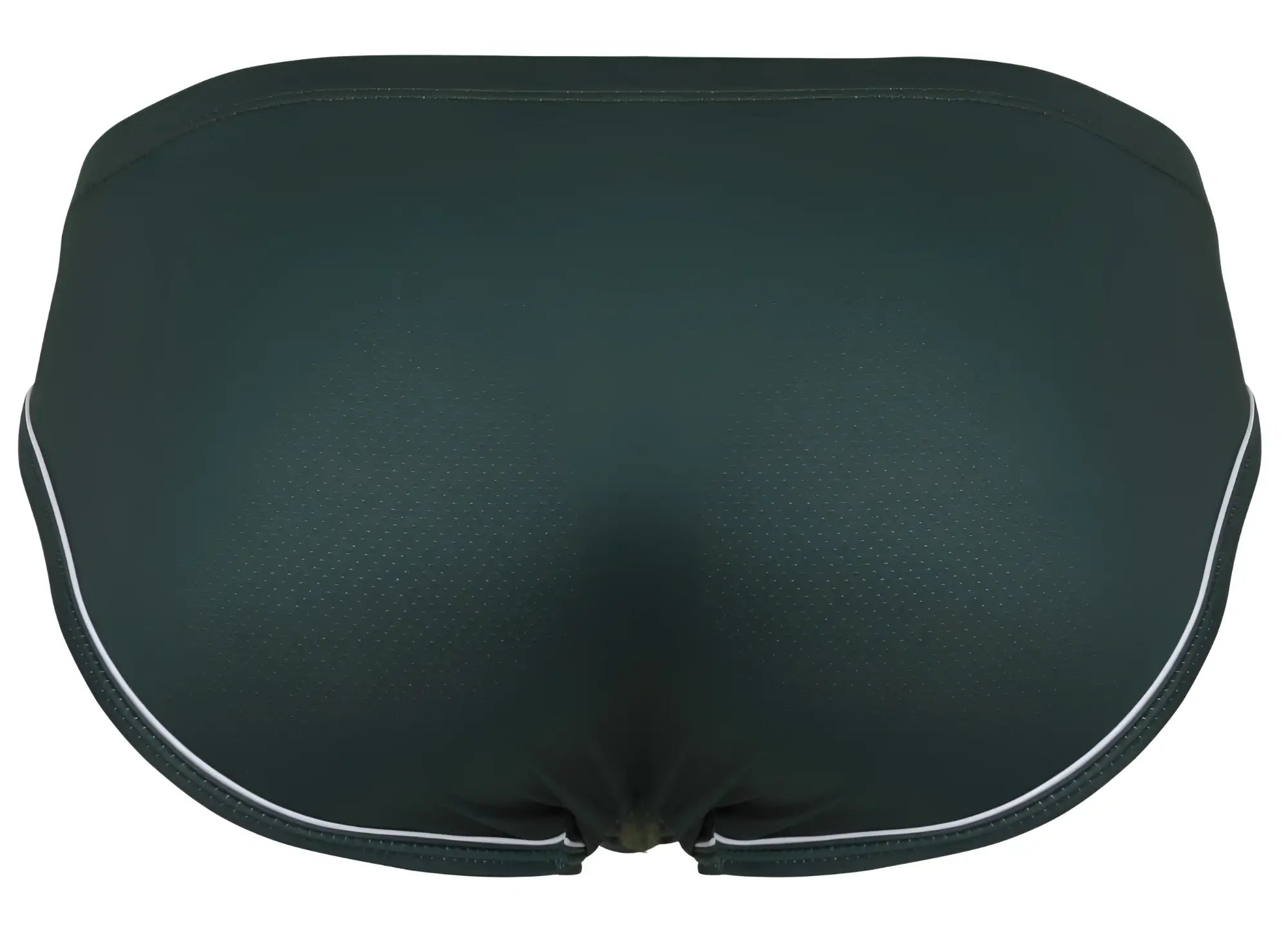 Clever 1782 argovia briefs in dark green featuring black swim trunks with white trim on waistband and leg openings