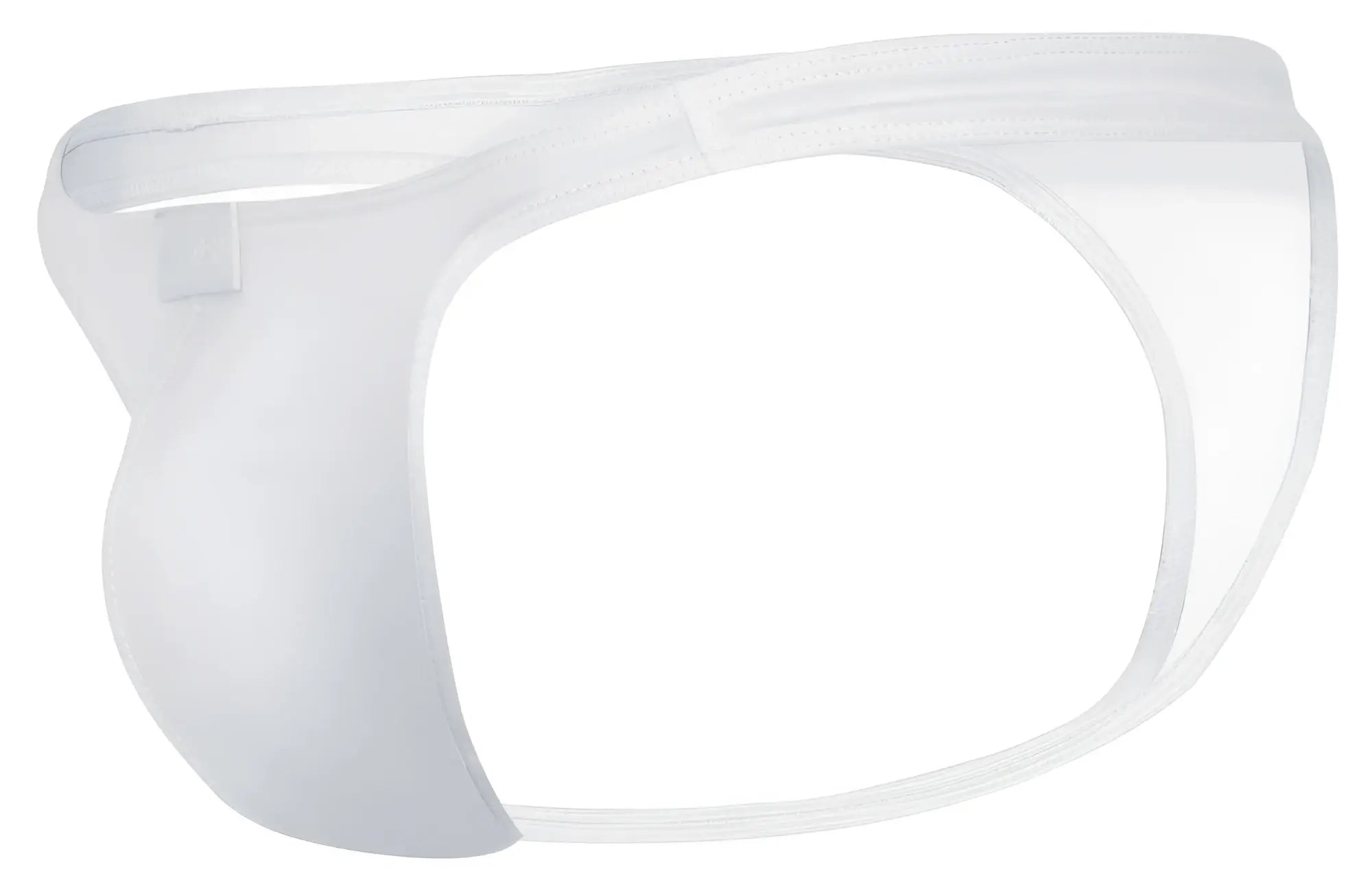 White clever 1830 desirable thongs made of sheer mesh briefs with a smooth form fitting design