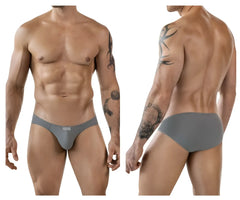Gray clever 1843 buenavista bikini briefs with smooth, form-fitting design in breathable athletic fabric