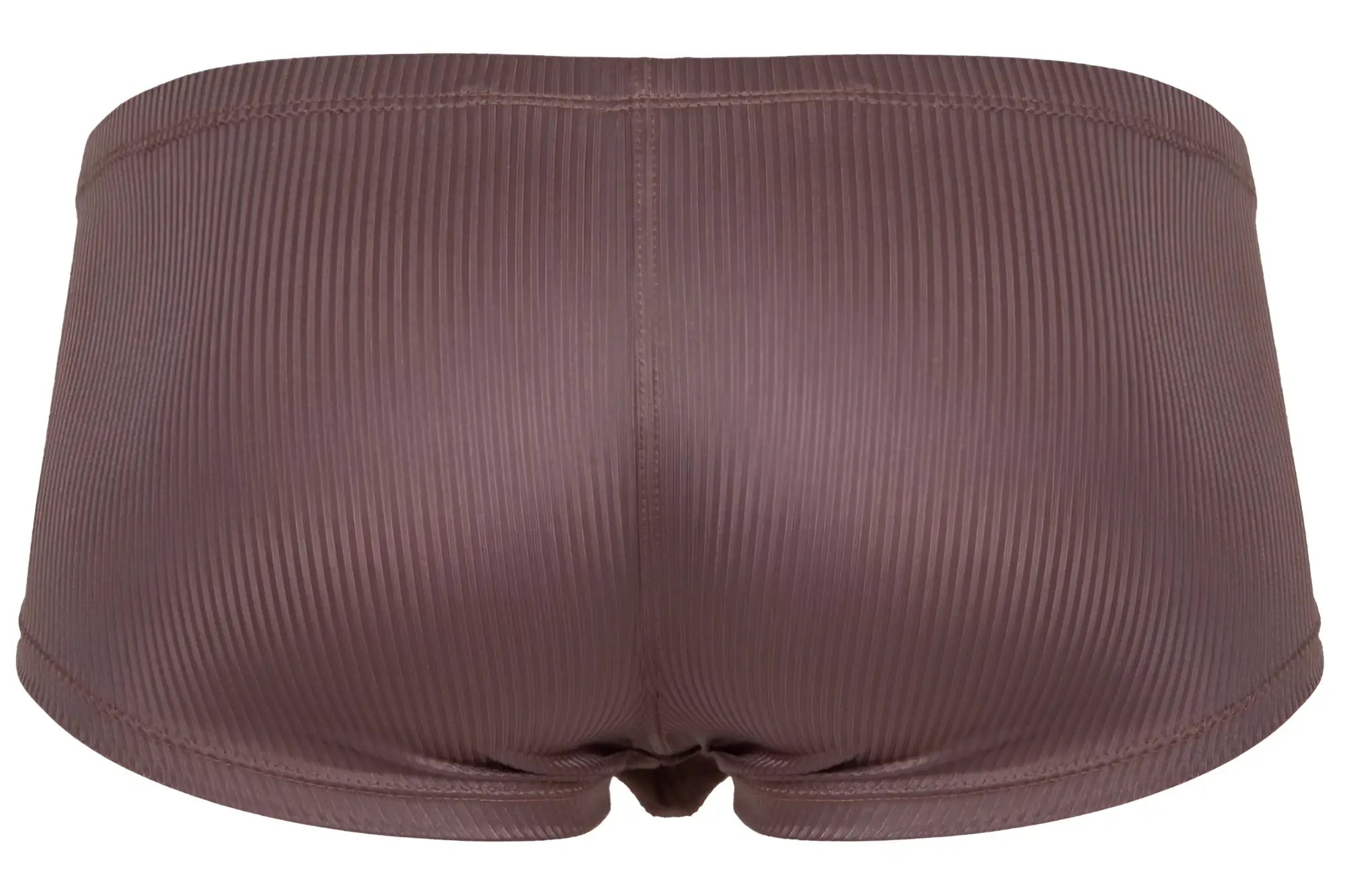 Brown clever 1844 aura trunks ribbed cotton briefs with smooth shiny finish and neatly stitched seams