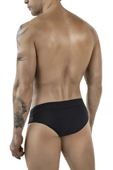Black clever 1849 eros bikini briefs with a smooth form-fitting design ideal for comfortable everyday wear