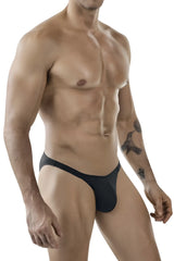 Black clever 1865 oomph bikini briefs with form-fitting, smooth stretchy fabric and contoured design