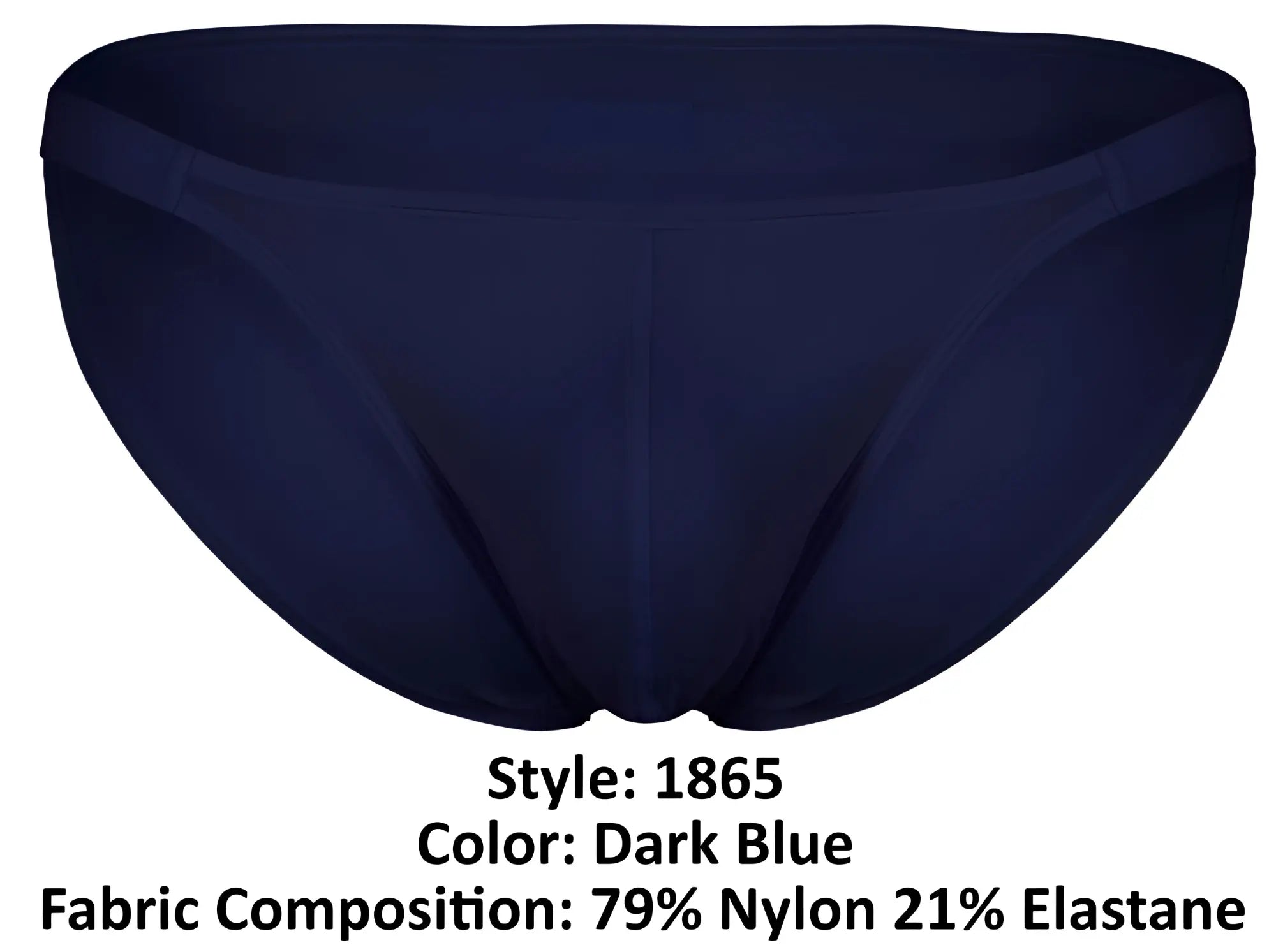 Dark blue men’s briefs clever 1865 oomph bikini made of 79 nylon and 21 elastane for comfortable wear