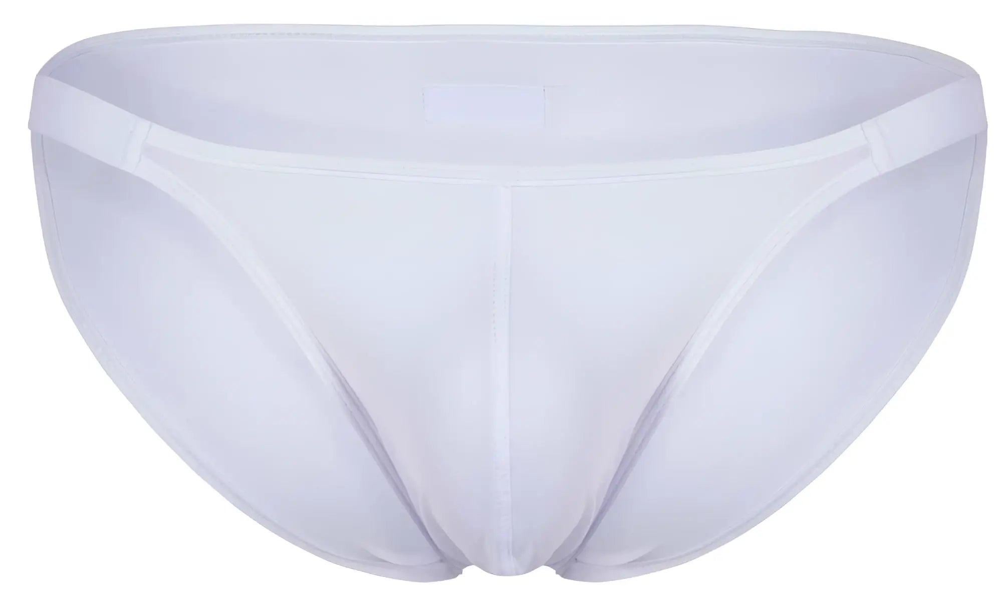 White seamless briefs clever 1865 oomph bikini in white with smooth fabric finish and minimalistic design