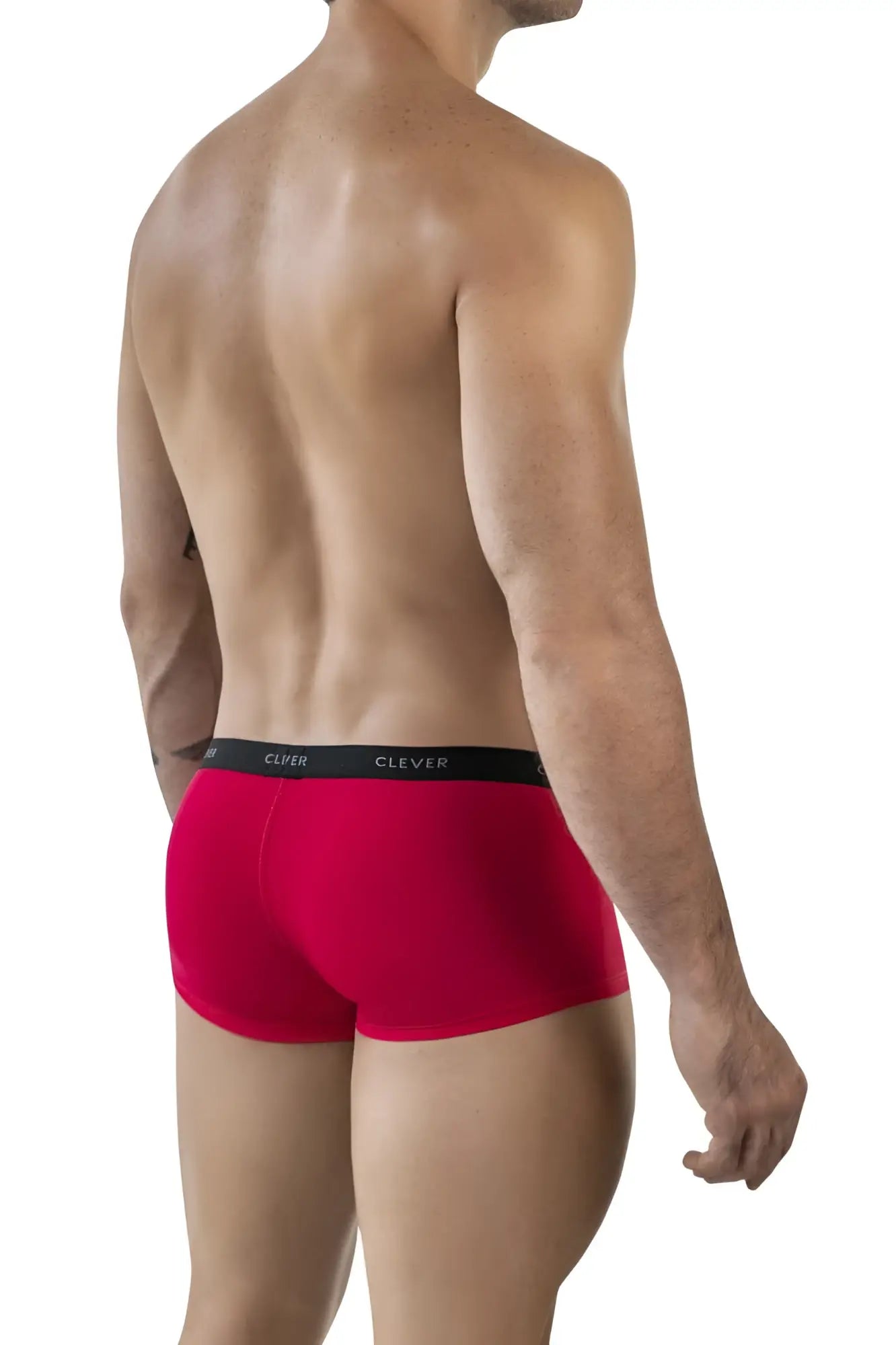 Red clever 1866 tokio trunks briefs with black waistband made from soft fabric for comfortable everyday wear