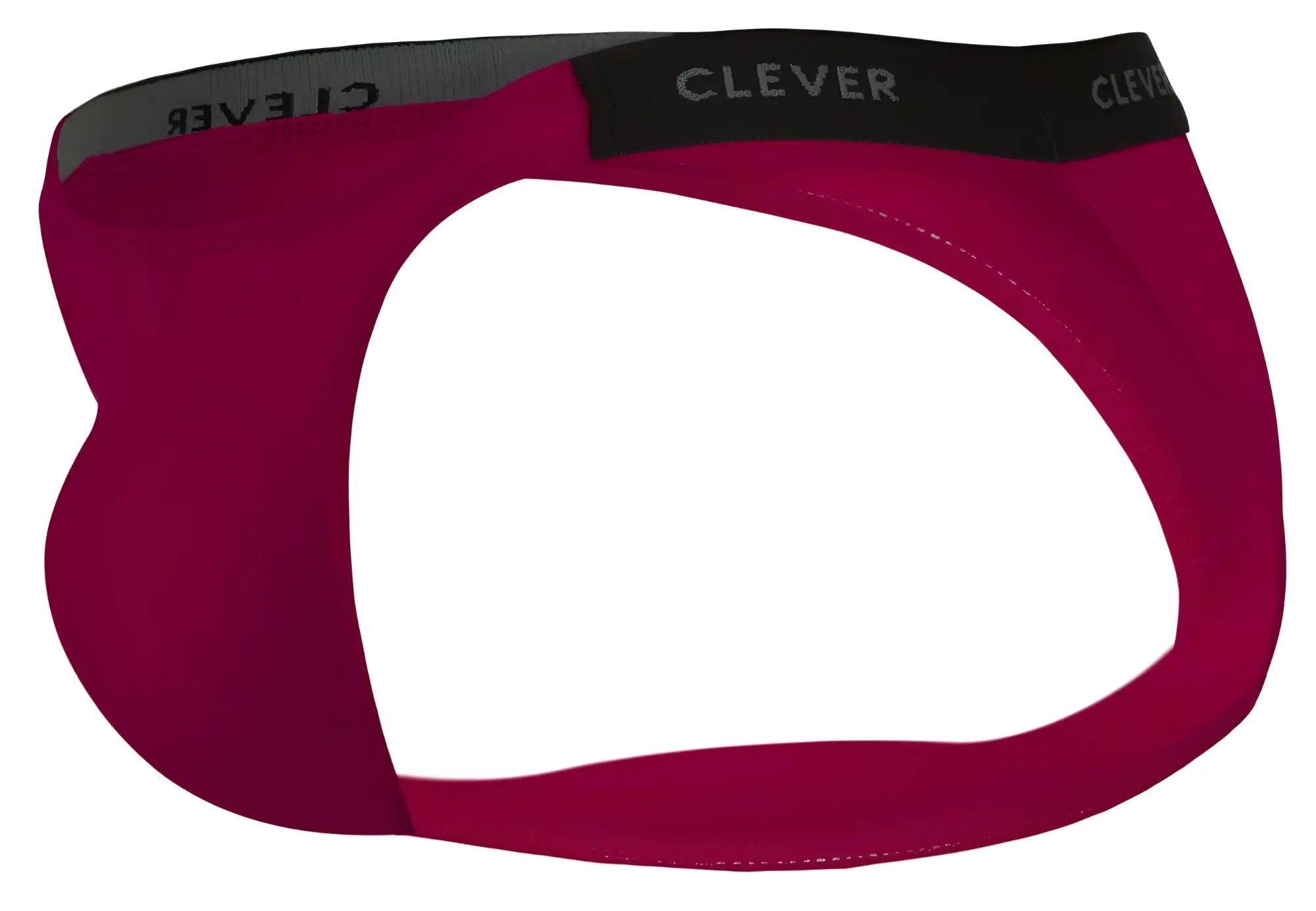 Clever 1867 Tokio bikini in maroon with black elastic waistband featuring white clever logo for comfortable wear