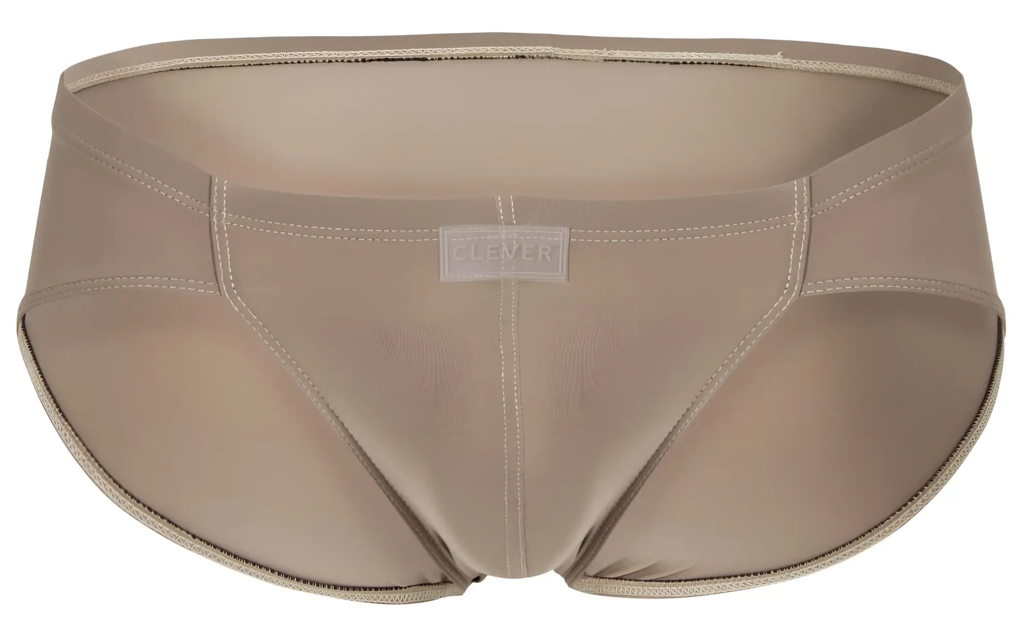 Beige clever 1870 audaz bikini briefs with sleek smooth fabric and subtle stitching details for comfortable wear