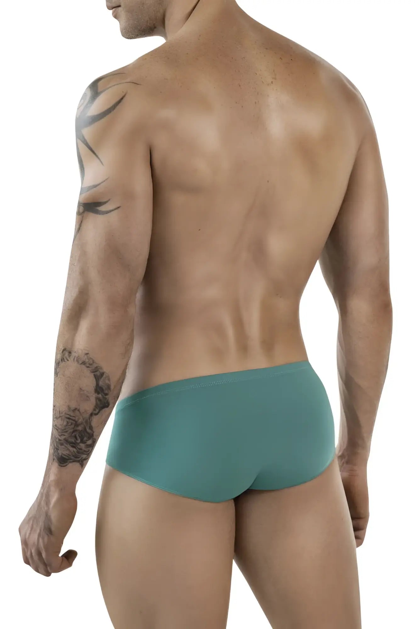 Teal clever 1870 audaz bikini briefs in smooth stretchy fabric with a form-fitting design