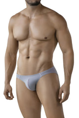 Light blue form-fitting men’s briefs with a smooth seamless design from Clever 2005 Raices briefs in gray color