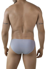 Light gray clever 2005 raices briefs with subtle textured finish and small brand tag at waistband