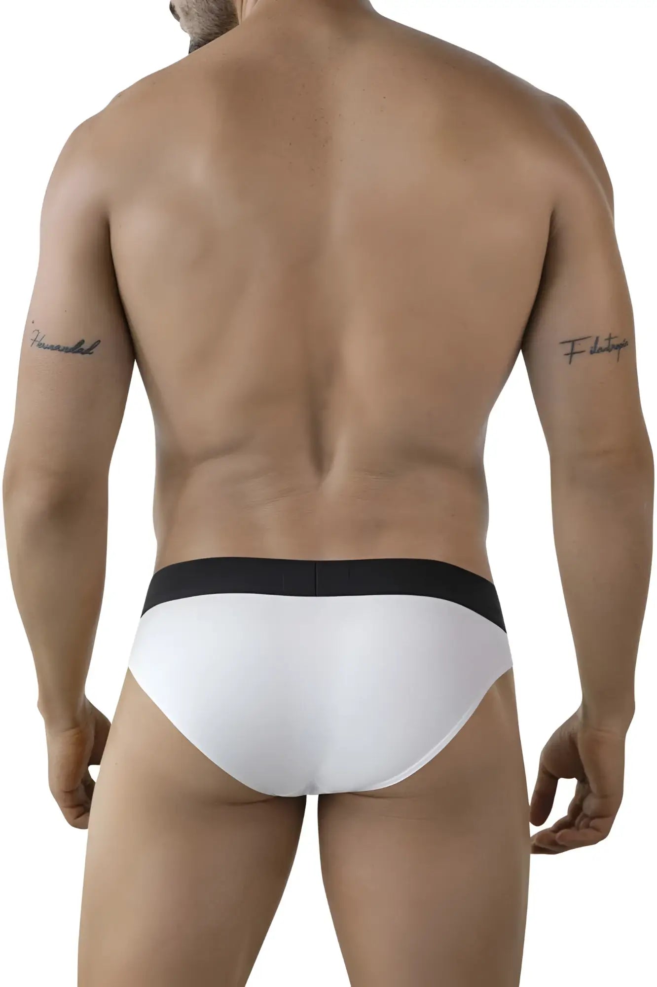 White clever 2012 origen briefs with a black waistband made from soft breathable fabric