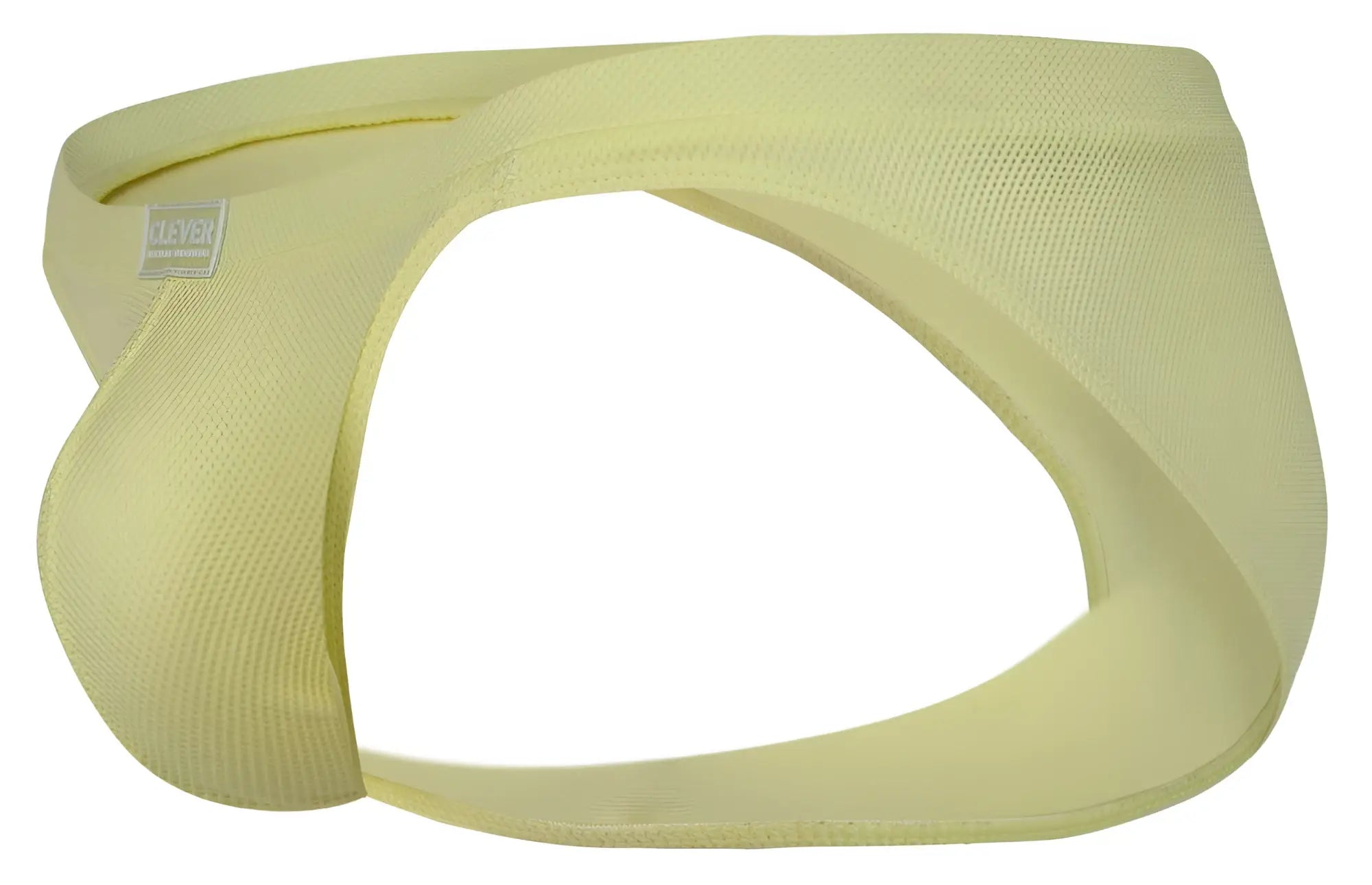 Light yellow clever 2014 reto briefs ribbed fabric with contoured design and small brand tag on the side