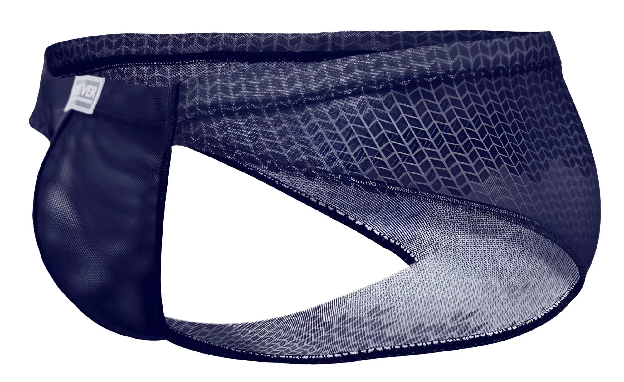 Dark blue clever 2016 mosaico briefs made of mesh with subtle geometric pattern and reinforced stitching edges