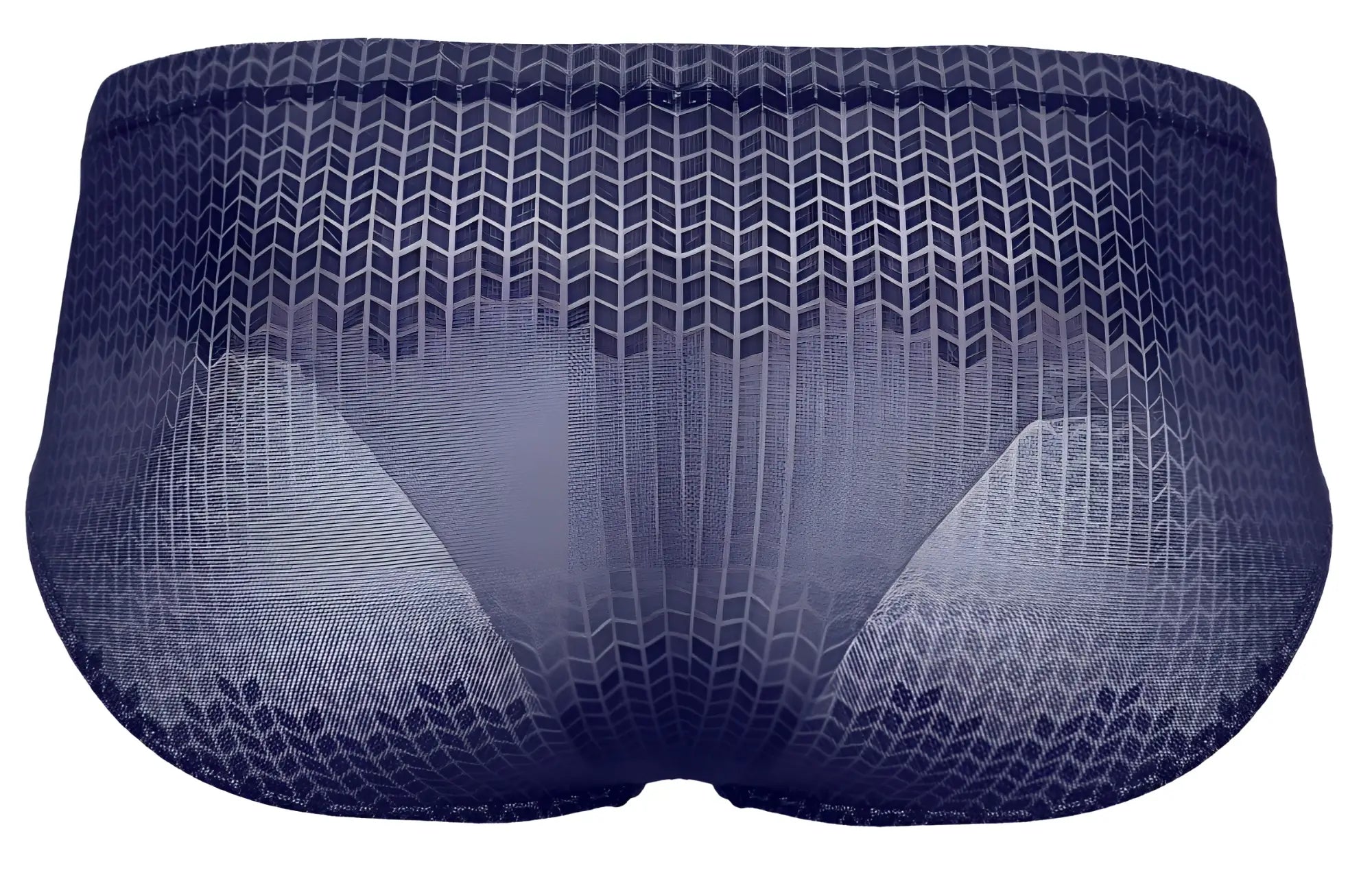 Clever 2016 mosaico briefs dark blue navy blue mesh briefs with a subtle geometric pattern front view