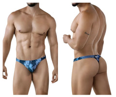 Dark blue clever 2020 galia men’s thong with floral pattern and breathable fabric for comfortable wear