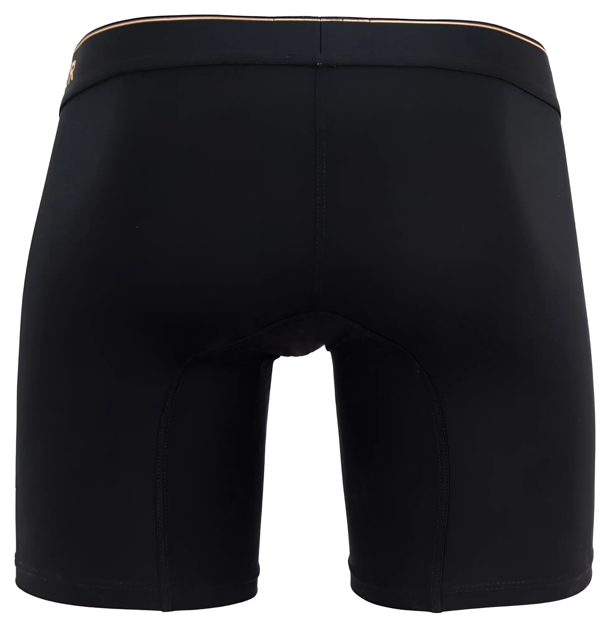 Black clever 2027 valladolid boxer briefs with gold-trimmed waistband designed for comfortable everyday wear