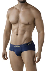 Navy blue clever 2028 valladolid briefs with white logo band made from soft breathable fabric for comfortable wear