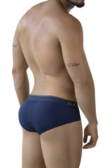 Navy blue clever 2028 valladolid briefs with white waistband and clev branding on the side in dark blue color