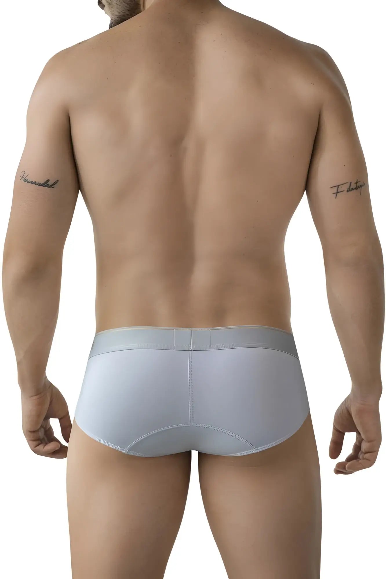 Light gray clever 2028 valladolid briefs with smooth form-fitting design and subtle waistband for men