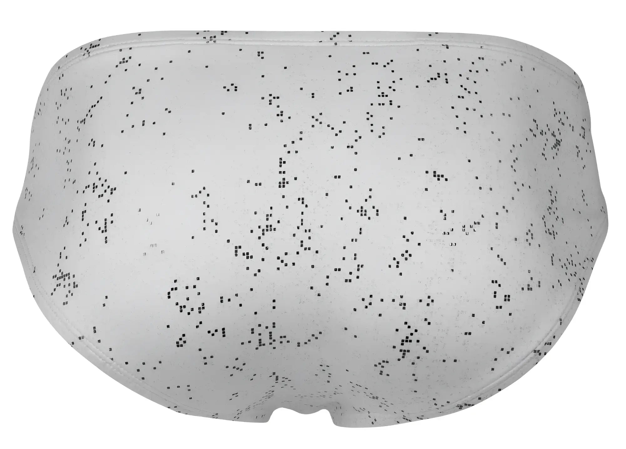 White clever 2039 galaxy briefs with a subtle black speckled pattern for comfortable everyday wear