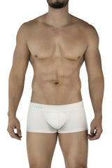 Beige clever 2042 mendoza trunks made of white cotton briefs with a subtle clever logo on the waistband