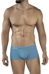 Light blue clever 2042 Mendoza trunks men’s briefs with subtle white waistband trim for comfortable everyday wear