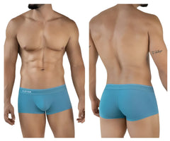 Clever 2042 mendoza trunks blue men’s boxer briefs with white waistband and clever brand name for comfortable wear