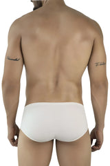 Beige clever 2043 mendoza briefs with smooth form-fitting design in white cotton blend for comfortable wear