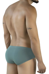 Clever 2043 Mendoza briefs in green with teal seamless design and smooth fabric finish for comfortable wear