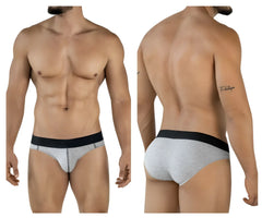 Gray heathered clever 2045 catamarca briefs with a solid black waistband for comfortable everyday wear