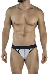 Black and heather gray clever 2046 catamarca thongs with contoured design for athletic use in dark gray color