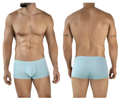 Light blue clever 2047 cordoba trunks mens briefs with smooth form fitting fabric and small brand tag on waistband