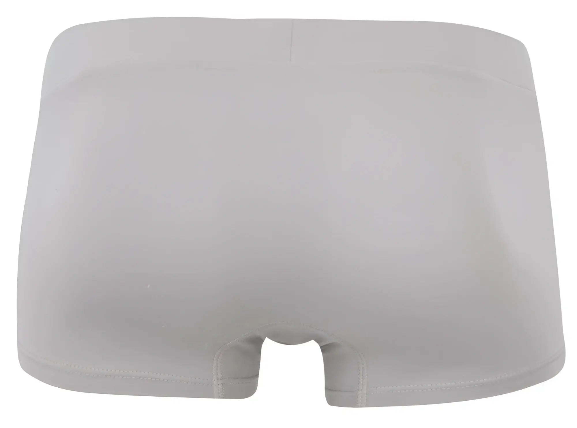 A sleek solid white clever 2047 cordoba trunks brief in sand color with smooth fabric and subtle edge stitching