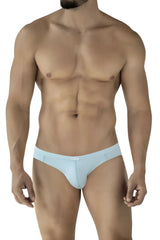 Light blue clever 2048 cordoba briefs with smooth texture and subtle brand logo on the waistband