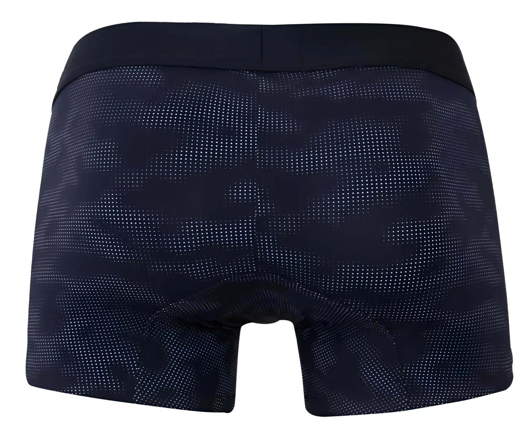Black clever 2052 militar trunks boxer briefs with subtle dotted camouflage pattern and solid black waistband