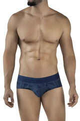 Navy briefs clever 2055 in dark blue with subtle lighter blue geometric pattern for comfortable everyday wear