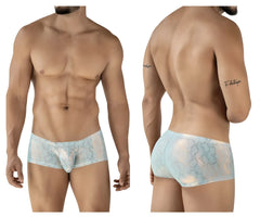 Light blue lace men’s briefs with subtle pattern from clever 2061 diamond trunks color blue collection