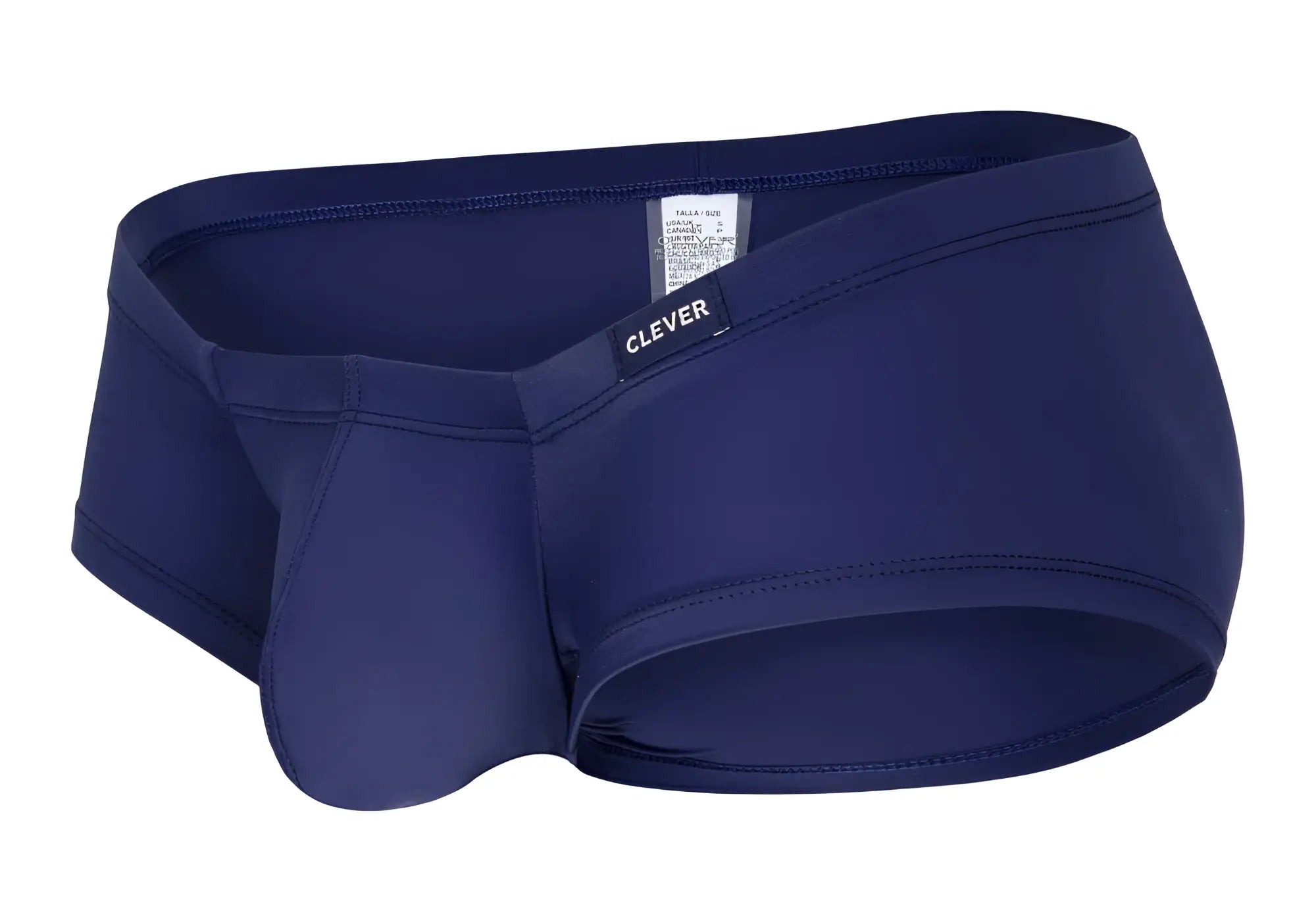 Navy blue clever men swim trunks with smooth stretchy fabric and contoured design from clever 229929 3pk australian latin trunks