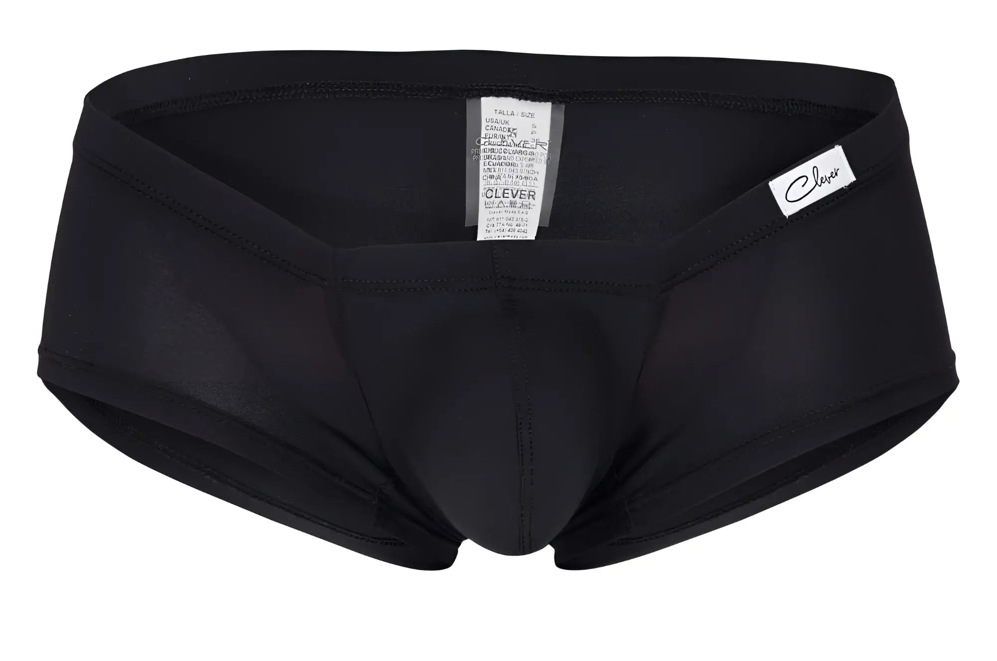 Clever 229930 3pk australian latin trunks in white black and gray feature a smooth fabric and tailored fit briefs for men