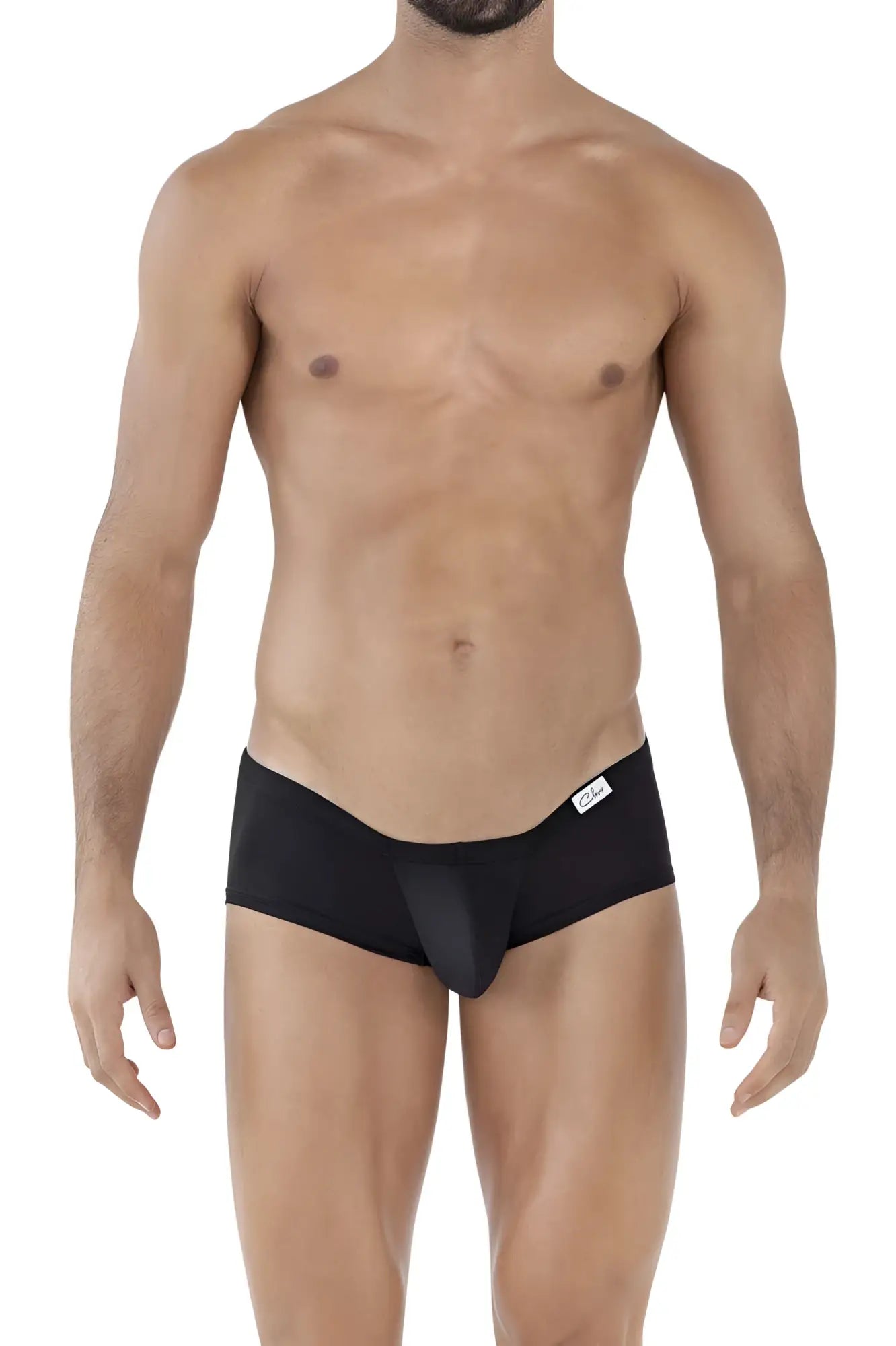 Black men’s briefs clever 229930 3pk australian latin trunks white black gray with smooth form fitting design and white tag