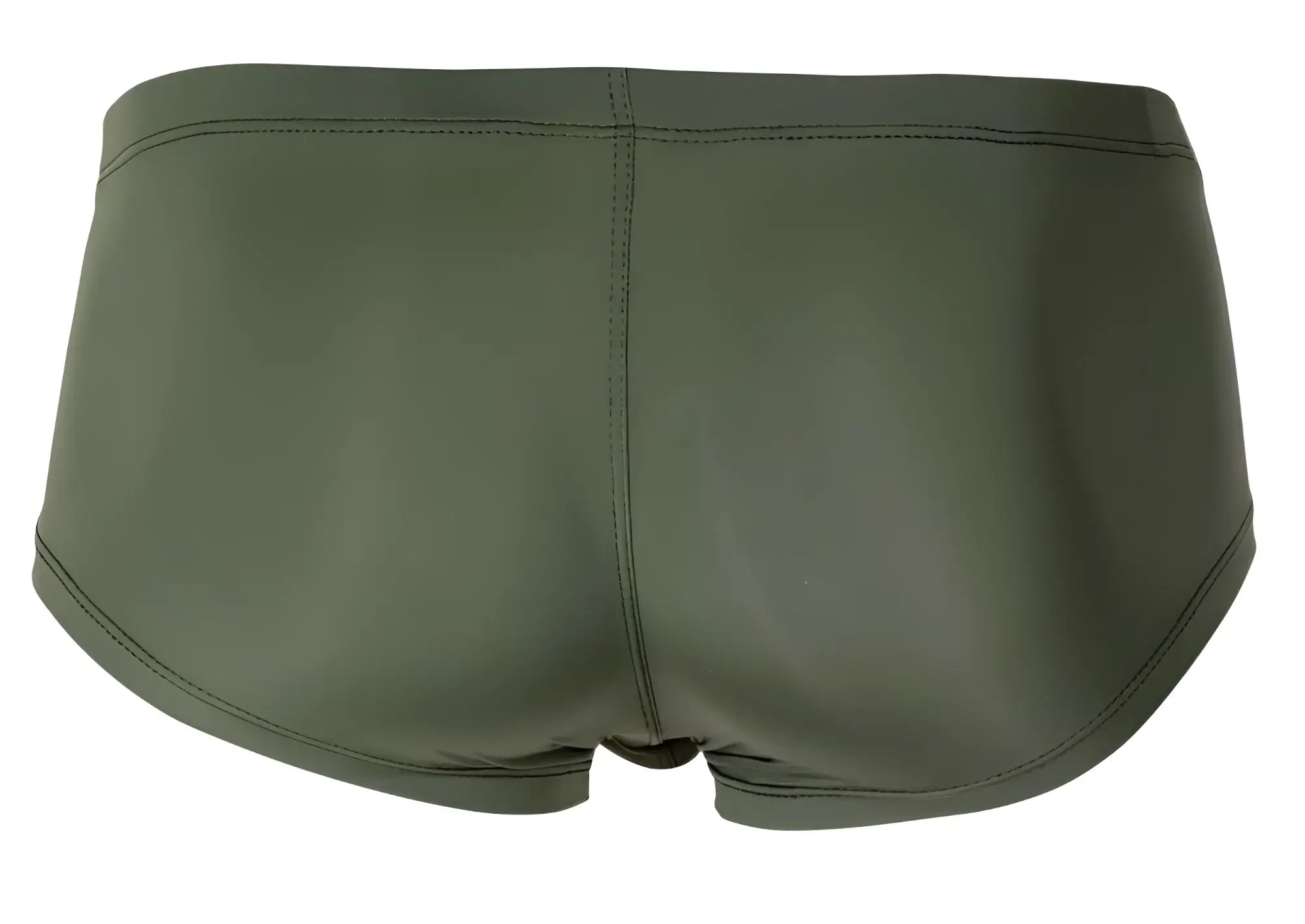 Olive green clever 229934 briefs with smooth glossy fabric and subtle stitching in australian latin trunks 3pk set