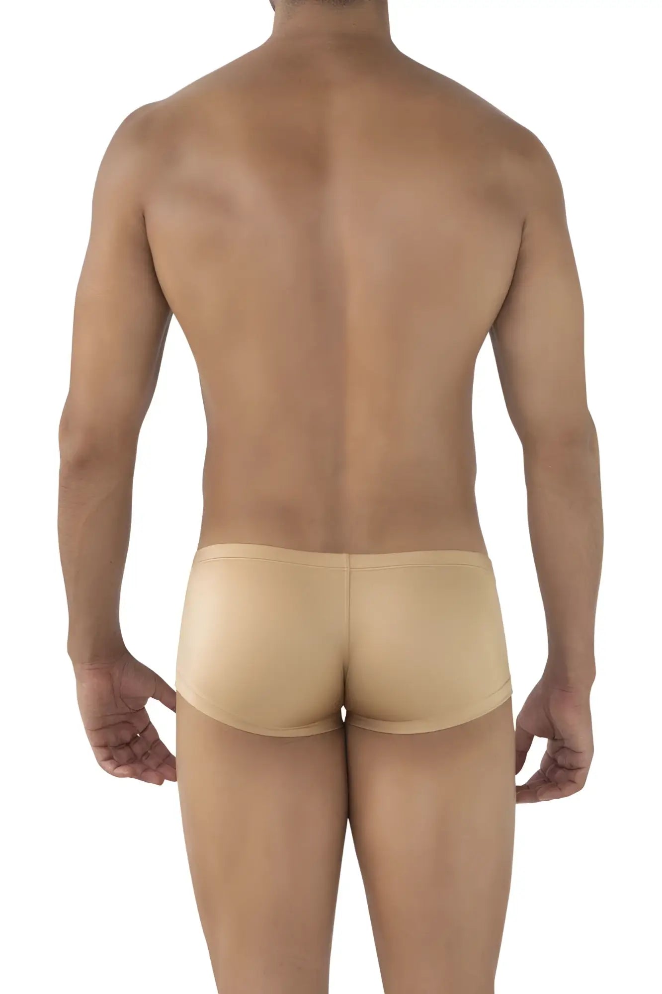 Beige form-fitting briefs with smooth seamless design from clever 229941 3pk australian latin trunks pack