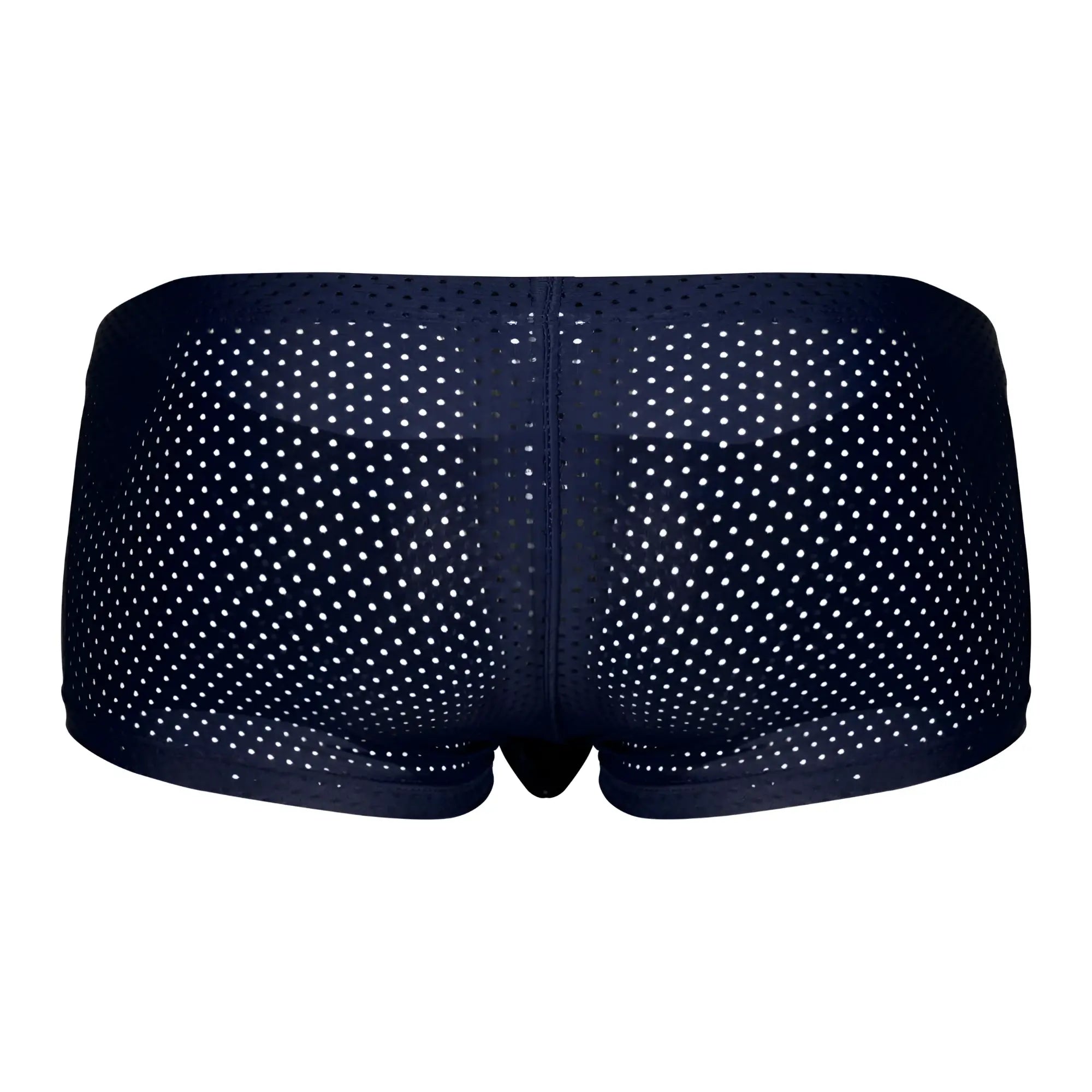 Navy blue mesh briefs with white polka dots from clever 229947 3pk australian latin trunks in black red and blue colors
