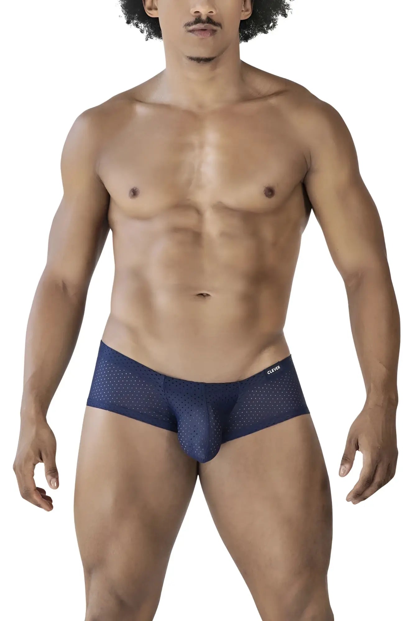 Navy blue perforated mesh briefs from clever 229947 3pk australian latin trunks with sleek modern design