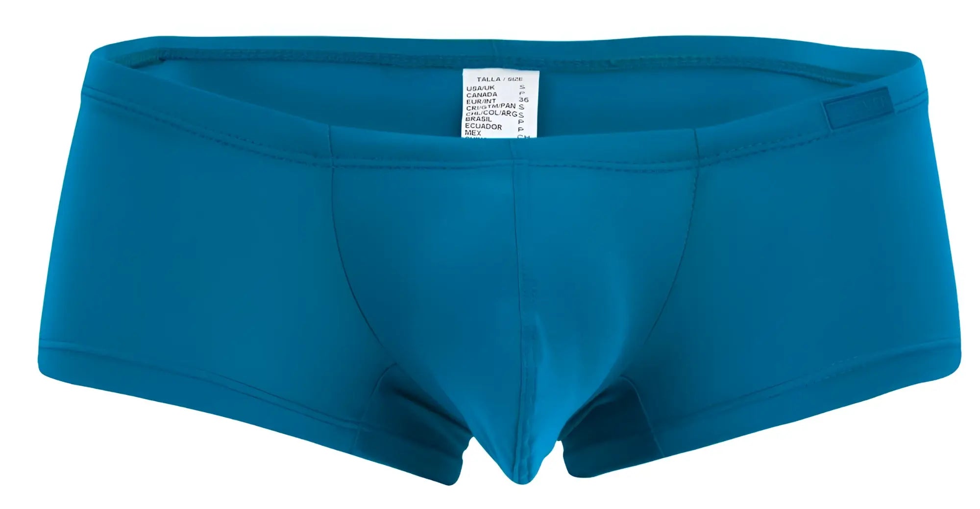 Teal men’s briefs from clever 229957 12PK australian latin trunks with smooth stretchy fabric and elastic waistband