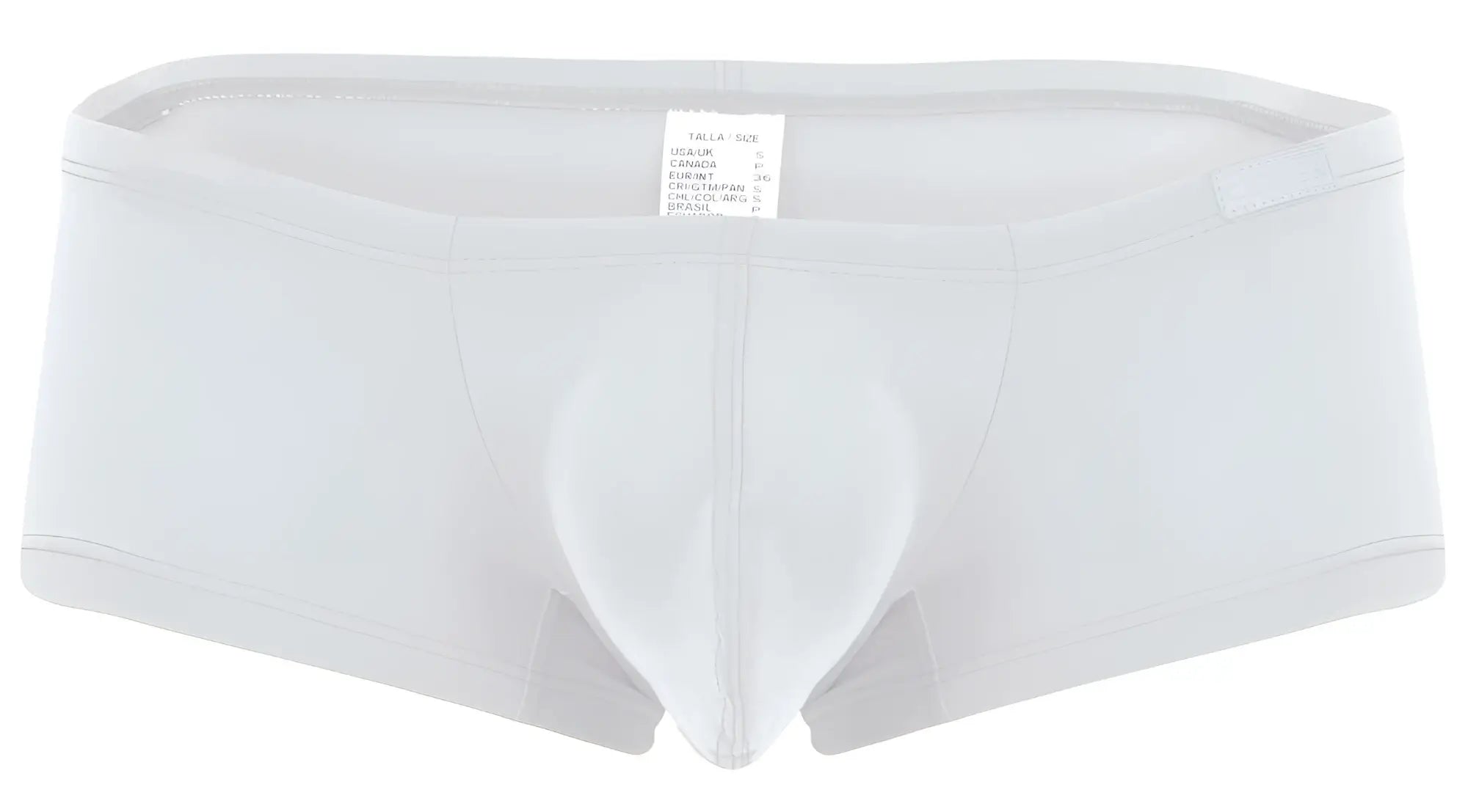 White men’s briefs with smooth form-fitting design and elastic waistband in clever 229957 12pk australian latin trunks multi-colored