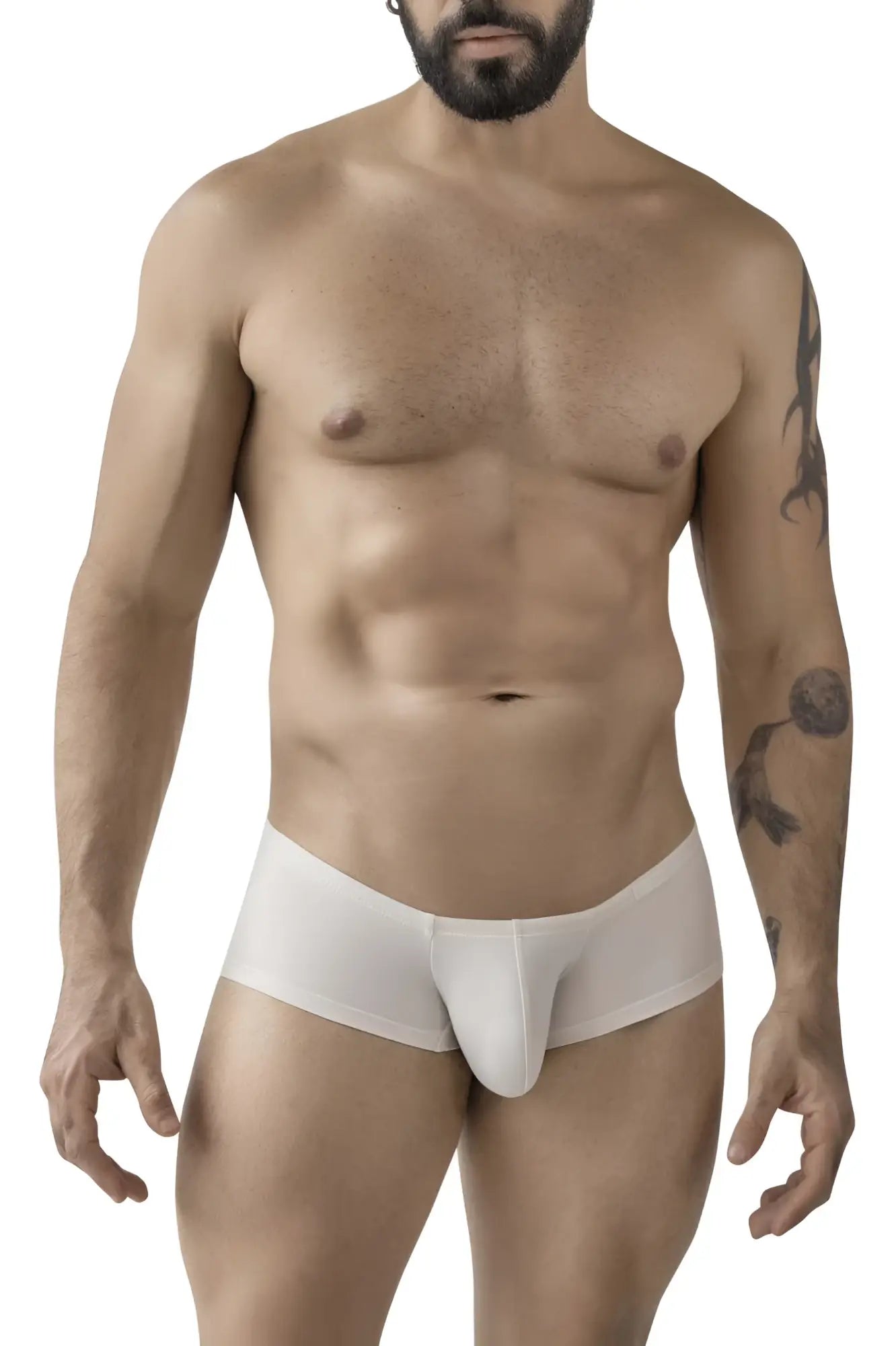 White seamless form-fitting men’s underwear from clever 229957 12pk australian latin trunks color multi-colored pack