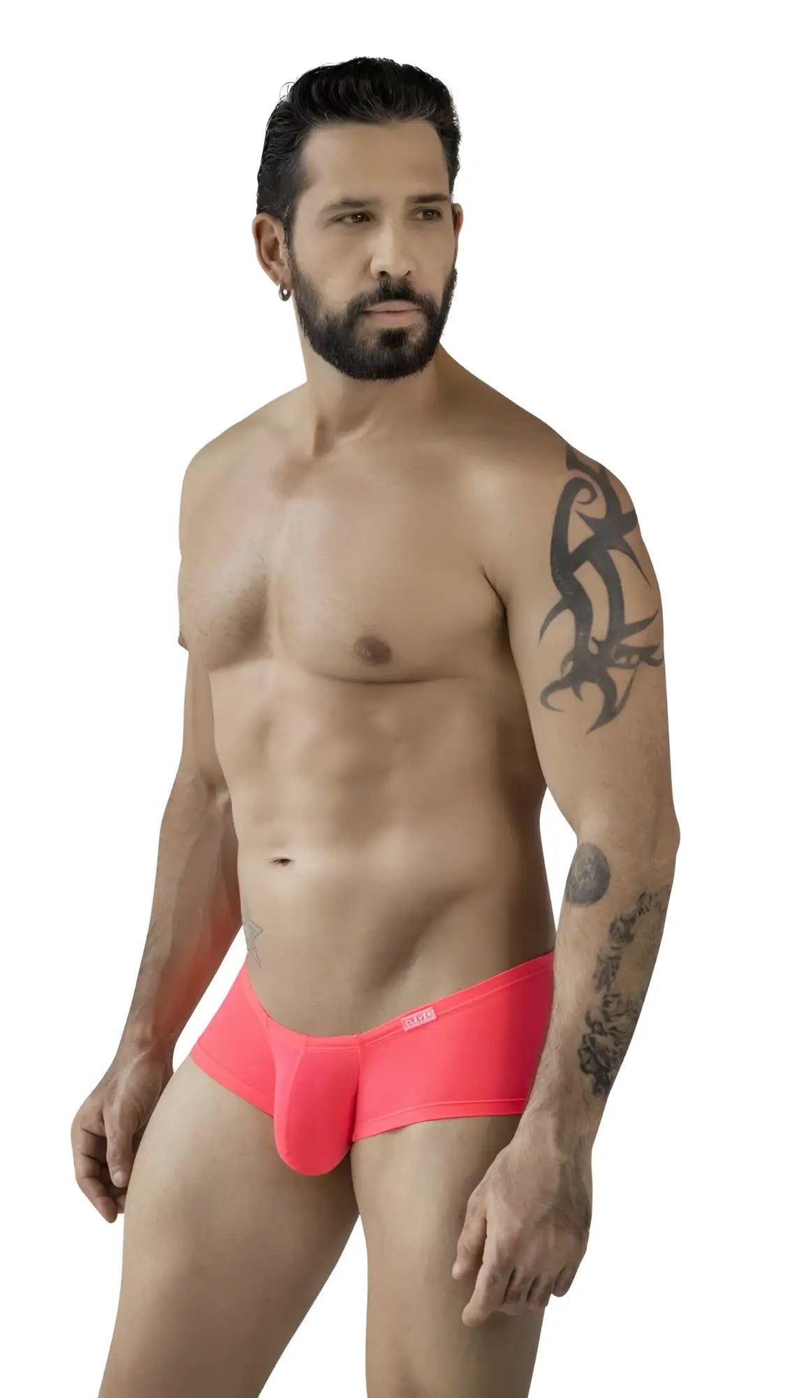 Bright pink clever 229958 men’s briefs with smooth form-fitting design from multi-colored australian latin trunks 3pk