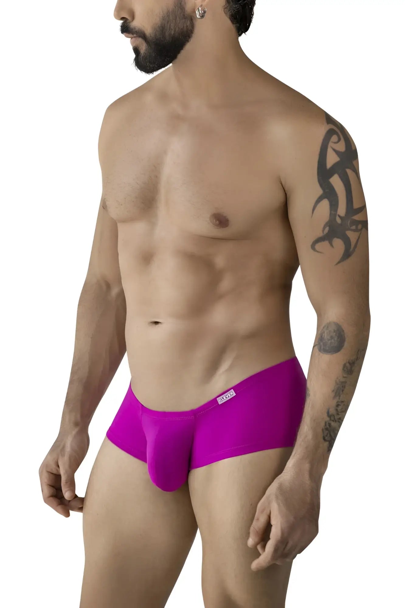 Vibrant magenta clever 229958 3pk australian latin trunks with sleek form-fitting design and subtle waistband logo