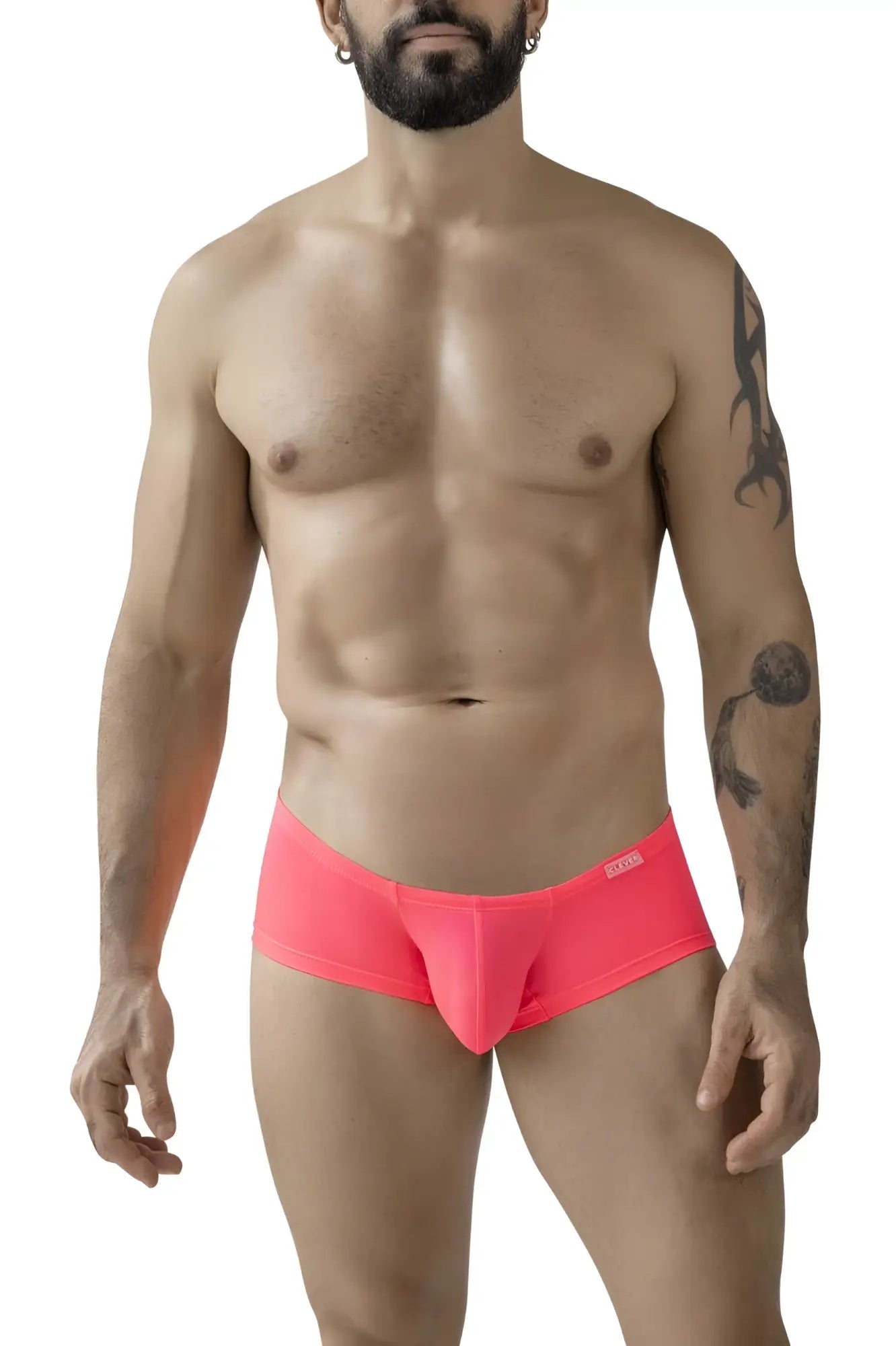 Vibrant pink clever 229958 3pk australian latin trunks with sleek form-fitting design and subtle waistband branding